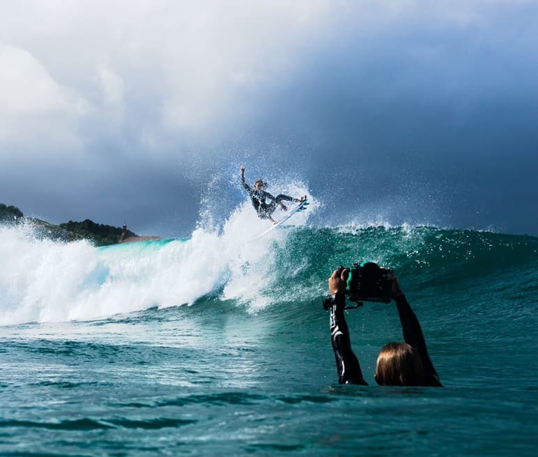 Surfing in Canggu