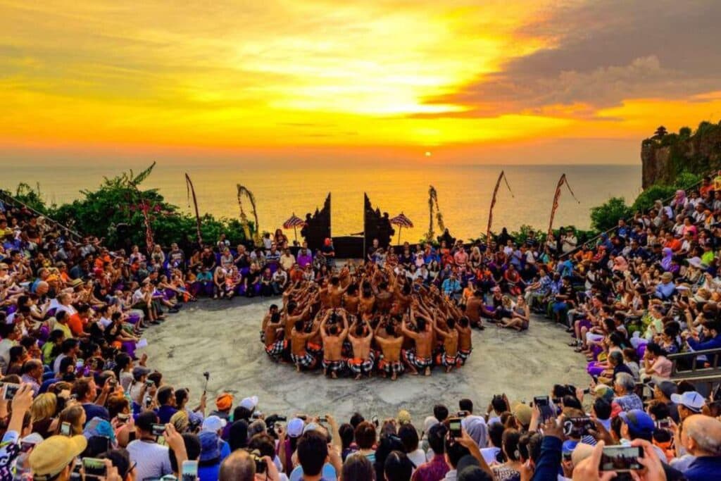 kecak dance the one of traditional balinese dance