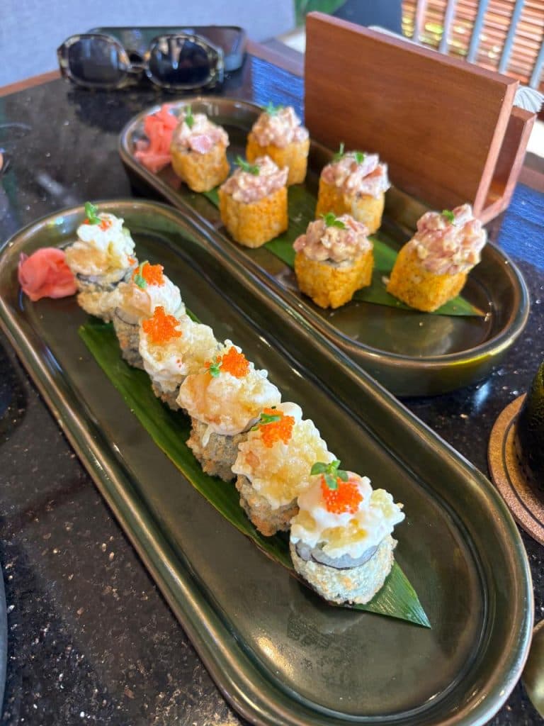 Sushi and Japanese Menu Overview at Tsune Uluwatu
