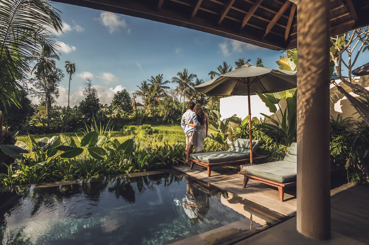 Grand One Bedroom Private Pool Villa with Ricefield View